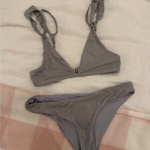 L Space Shimmery Gray Bikini